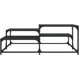  Stolić za kavu crni 107x107x40 cm od konstruiranog drva | shoptok.hr