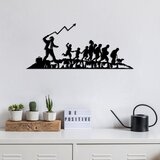 Wallity Zidna dekoracija Banksy-5, 30x70cm, Crna Cene