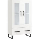 Maison Chic Visoka omara - Komoda - Predalnik visok sijaj bela 69,5x31x115 cm inženirski les, (21719830) Cene