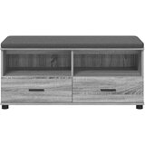  Klupa za hodnik s jastukom Siva Sonoma 100 x 38 x 46 cm | shoptok.hr