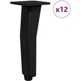  Stativne Noge 12 pcs Crna 40 x 40 x 100 mm Željezo | shoptok.hr