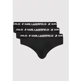 Karl Lagerfeld Set 3 sponjic Logo 211M2103 Črna