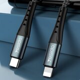 Yesido podatkovni kabel (CA-64) - Type-C na Lightning, 18W, PD, 1,2 m - crni | shoptok.hr