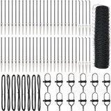  Heksagonalna Ograda Siva 1x100 m Čelik Stupovi Ograde s Igle 13 kom Ø32 mm 120 cm Galvanizirani Čelik | shoptok.hr