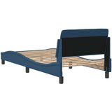  Okvir kreveta s uzglavljem Dover plavi 90x190 cm tkanine | Eponuda.com
