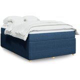  Krevet s oprugama i madracem plavi 140 x 190 cm od tkanine | shoptok.hr