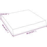  Stenska polica svetlo rjava 40x40x(2-6) cm trdna hrastovina | Shoptok.si