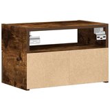 vidaXL Stenska nočna omarica 2 kosa dimljeni hrast 45x26x28,5 cm | Shoptok.si