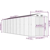 Vrtno spremište antracit 191 x 725 x 198 cm pocinčani čelik | shoptok.hr