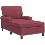  Ležaljka s jastukom Vinska crvena 91 x 157 x 91 cm tkanina | Eponuda.com