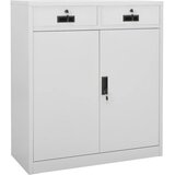  Uredski ormarić svjetlosivi 90 x 40 x 102 cm čelični | shoptok.hr