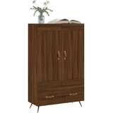  Visoka komoda smeđa boja hrasta 69,5x31x115cm konstruirano drvo | shoptok.hr