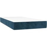  Krevet box spring s madracem LED tamnoplavi 200x200 cm baršun | shoptok.hr