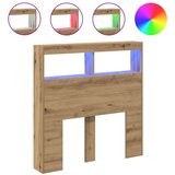 Ormarić Omarica za vzglavje postelje LED artisian hrast 100x17x102 cm | Shoptok.si