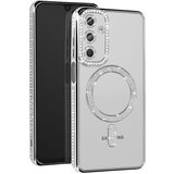 Avizar Diamantno ohi&amp;scaron;je za Samsung Galaxy A16 MagSafe Obris Strass, Srebrna, (5000015394) Slike