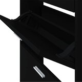 Ormarić za cipele crni 59 x 17 x 81 cm od konstruiranog drva | shoptok.hr