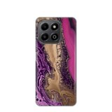  torbica silikonska print za honor X6b purple gold marble Cene