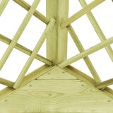  Kutna pergola s klupom 130 x 130 x 197 cm impregnirana borovina | shoptok.hr