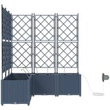  Vrtna saksija 5 pcs Sivi 120 x 120 x 142 cm Plastika | Eponuda.ba