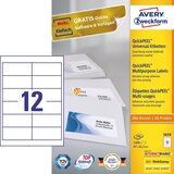 Avery Zweckform Avery 3659 self-adhesive label Rectangle Permanent White 1200 pc(s) | shoptok.hr