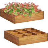  Povišena vrtna gredica za bilje od bagremovog drva 60x60x15 cm | shoptok.hr