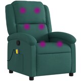 Maison Chic masažni naslanjač - Relax naslanjač temno zeleno blago, (22134879) | Shoptok.si