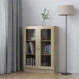 vidaXL Vitrina boja hrasta sonome 82,5 x 30,5 x 115 cm od iverice Cijene