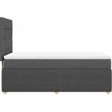  Okvir kreveta s oprugama i madrac tamnosivi 80x200cm od tkanine | shoptok.hr