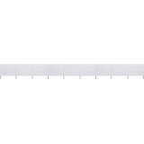 vidaXL 9-delni vetrobran tkanina 1200x160 cm peščeno bel | Shoptok.si