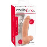 Realistixxx realisticixxx Torero - vibrator na baterije, pripenjalni, realistični rotacijski vibrator (22 cm) Cene