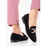 SHELOVET women's loafers black with ornament Cijene