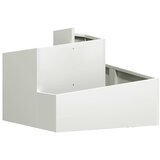  Vrtna saksija Bijelo 60 x 60 x 50 cm Čelična vrata | Eponuda.ba