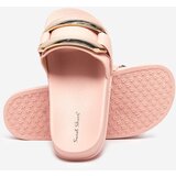 Resti Pink women's slippers with gold Serina ornament - Footwear | Shoptok.si