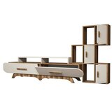 Hanah home tv polica flora s walnut cream | ePonuda.com