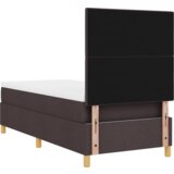  Boxspring krevet s madracem i LED tamnosmeđim 80x200 cm tkanine | shoptok.hr