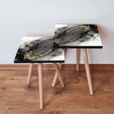Hanah home 2Shp391 - black blackwhitecream nesting table (2 pieces) | ePonuda.com