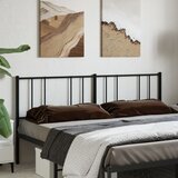 vidaXL Metalno uzglavlje crno 193 cm Cijene