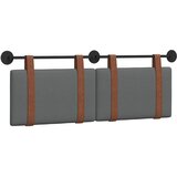  Držeće uzglavlje Zidne Tamno siva 130 x 55 x 5 cm Antikni PU | Eponuda.ba