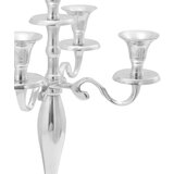 vidaXL Srebrna Aluminij Srednja Dekorativni vložki Svečnik Drugo | Shoptok.si