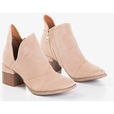 Resti Light brown women's boots on the post Jeneuer - Footwear | Shoptok.si