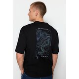 Trendyol T-Shirt - Black - Relaxed fit Cene