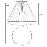Opviq Stona lampa Oliver, Crno-bijela | Eponuda.ba