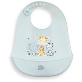 Interbaby Silikonski podbradak za bebe - Prijatelji plavi | shoptok.hr
