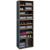 MID.YOU Regal Za Čevlje Salia, Antracit, Barva Hrasta | Shoptok.si