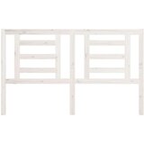 Posteljno vzglavje belo 166x4x100 cm trdna borovina, (20643586) | Shoptok.si
