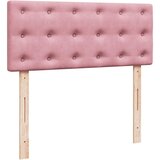  Okvir kreveta s madracima ružičasti 120x200cm baršunasti | shoptok.hr