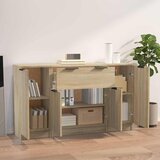  Komode 3 kom boja hrasta sonome od konstruiranog drva Smeđa | shoptok.hr