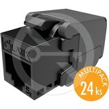 Solarix SXKJ-5E-UTP-BK-SA - keystone CAT5E samorezni, multipack 24 kosov Cene