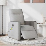 vidaXL Električni masažni naslonjač od tkanine oblačnosivi | shoptok.hr