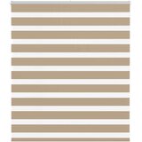 Zebra zavjesa Pješčano smeđa 120x100 cm Širina tkanine 115,9 cm Poliester | Shoptok.si